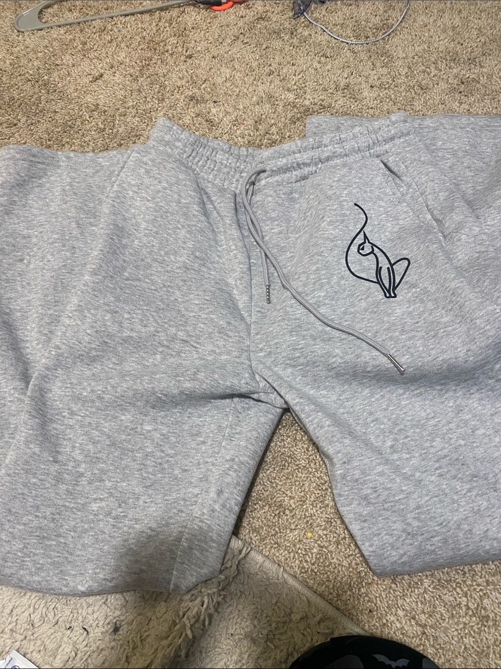 Baby Phat Gray Track Joggers flared size large